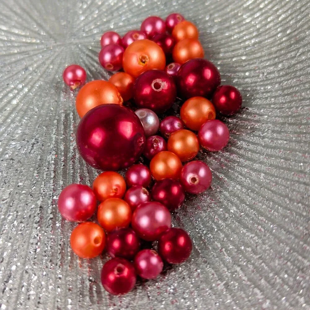 Vintage Red/Pink/Orange Pearls